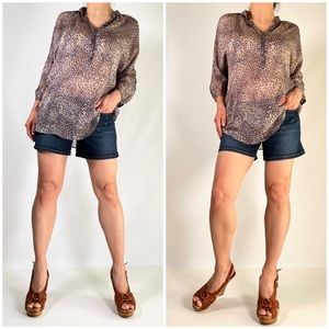 MANGO 100% SILK 🐆 USA6🔥🔥🔥